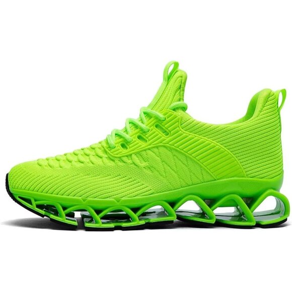Men\'s Green Casual Fashion Comfortable Non Slip Sport Trainer Athletic Shoes main image 7